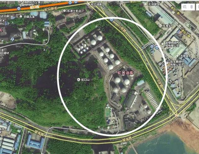 深圳八大危險品倉庫-中石化蛇口油庫（東角頭油庫）
